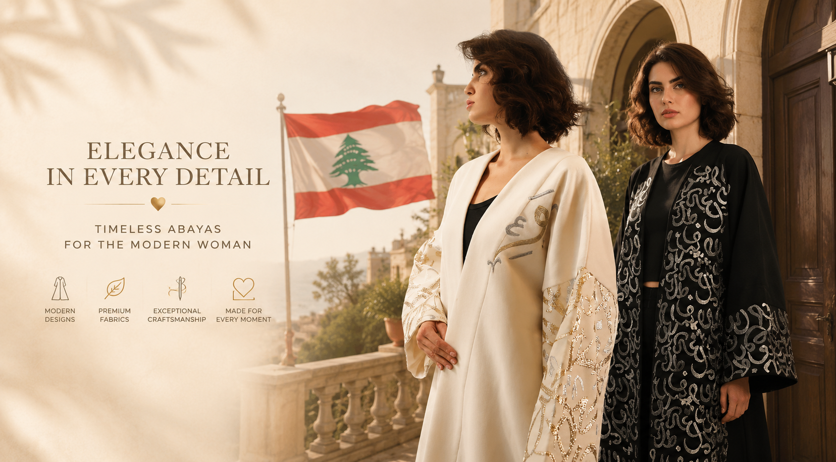 Lebanese women Abaya brought to you by Idole Lebanon