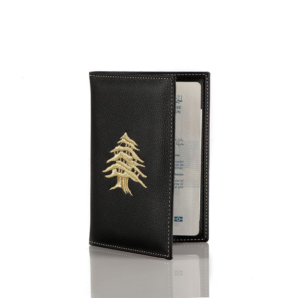 Black Cedar Passport Holder by Muftah El Chark Lebanon product photo 2