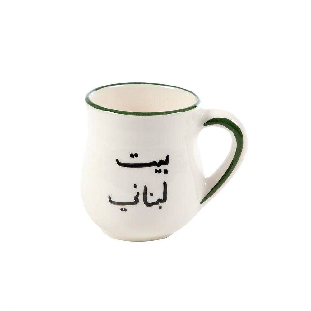 Traditional Lebanese House Hand-Painted Ceramic Mug