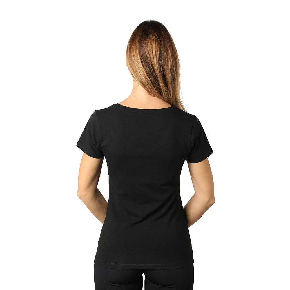 I Don’t Care Black Women’s V-Neck T-Shirt