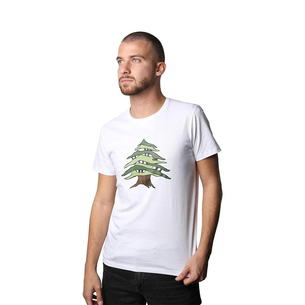 Cedar Of Lebanon White Men’s T-Shirt