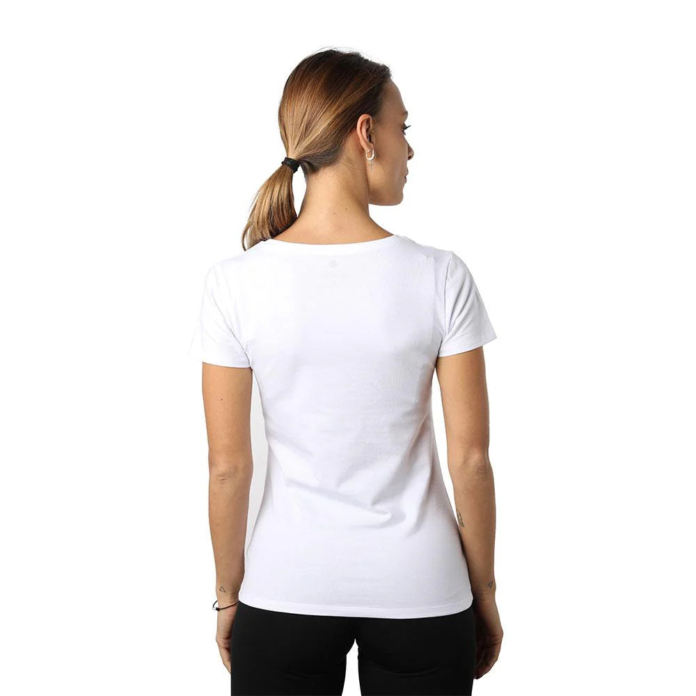 Chou Cute White Women’s V-Neck T-Shirt