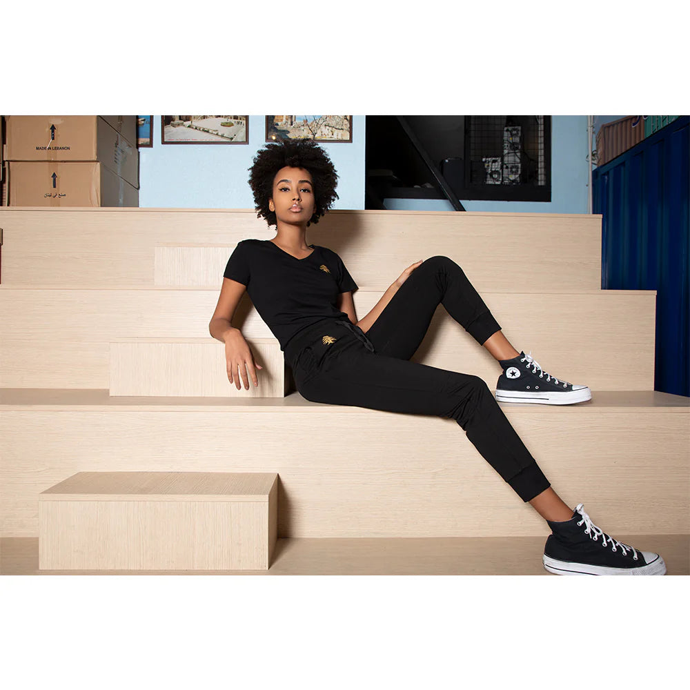 Golden Cedar Lebanese Black Sweatpants