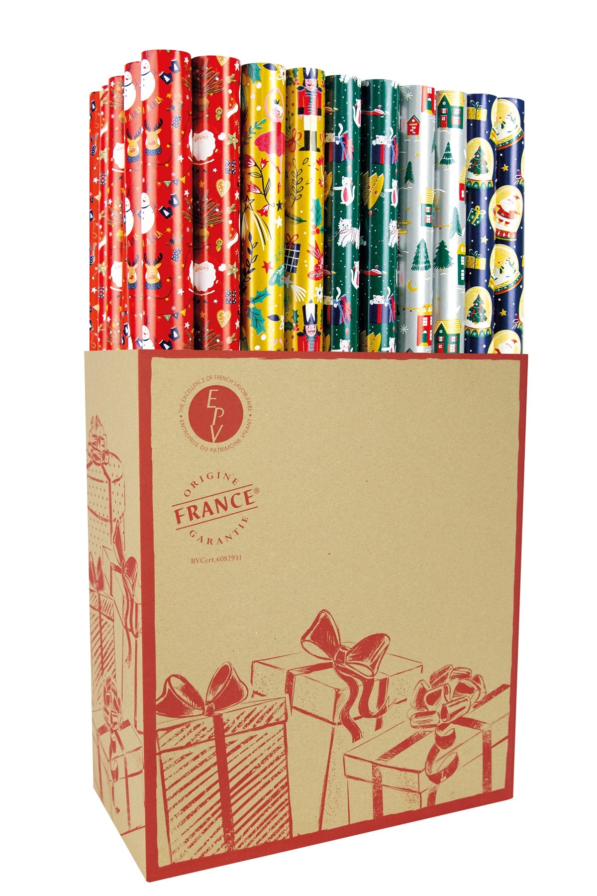 Kids' Christmas design wrapping paper roll