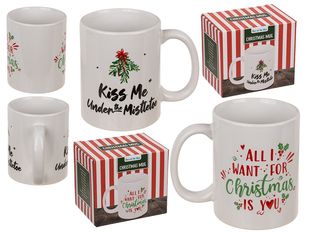 Christmas Dreams stoneware mug in gift box
