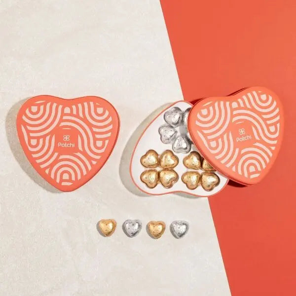 Coeur de Patchi chocolate tin, a romantic gift from Idole Lebanon