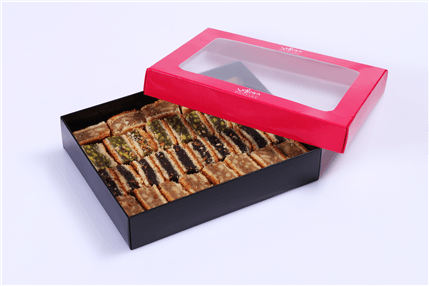 Mixed flat Lebanese maamoul cookies assortment by Douaihy Sweets