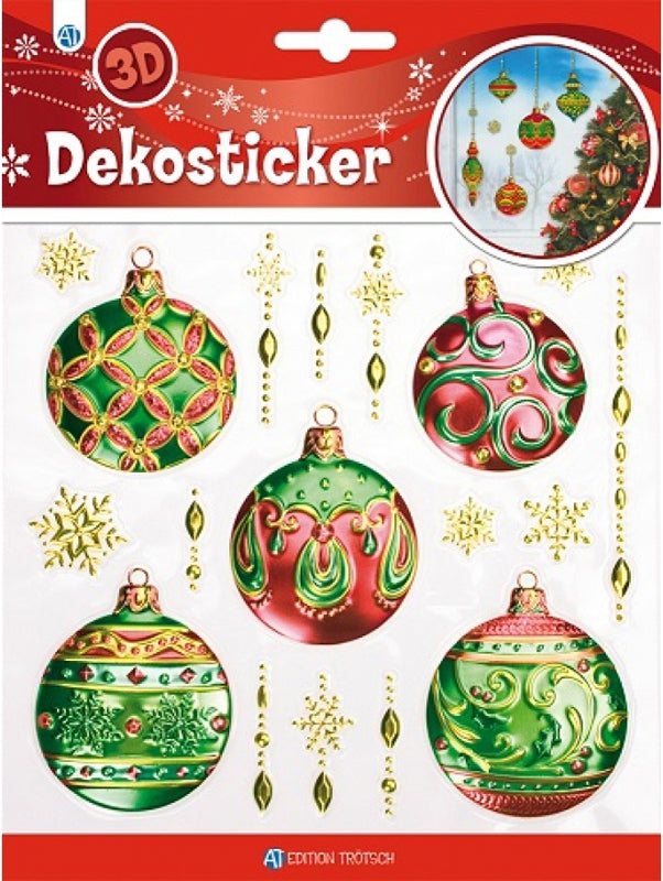 Christmas 3D ball stickers
