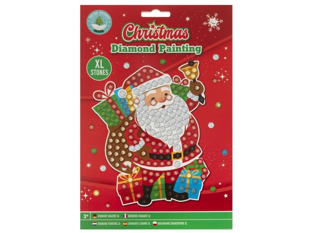 Christmas diamond painting kit with Santa design