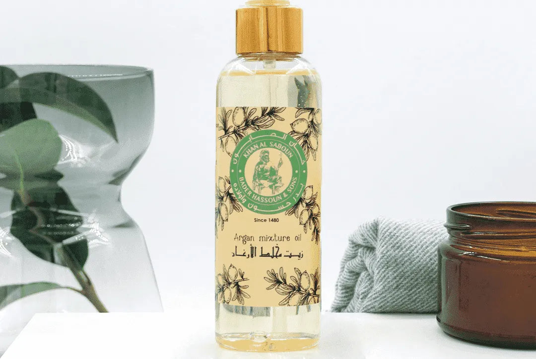 Khan Al Saboun argan oil 150ml natural skincare and hair care Lebanon