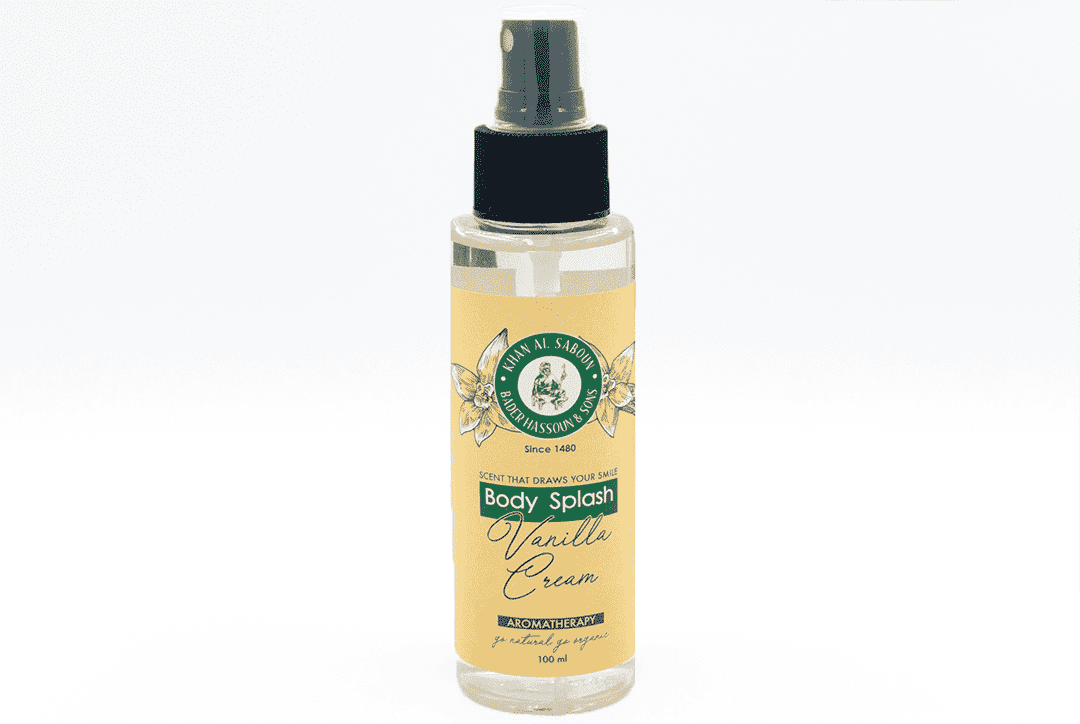 Khan Al Saboun vanilla body splash 100ml natural creamy fragrance mist