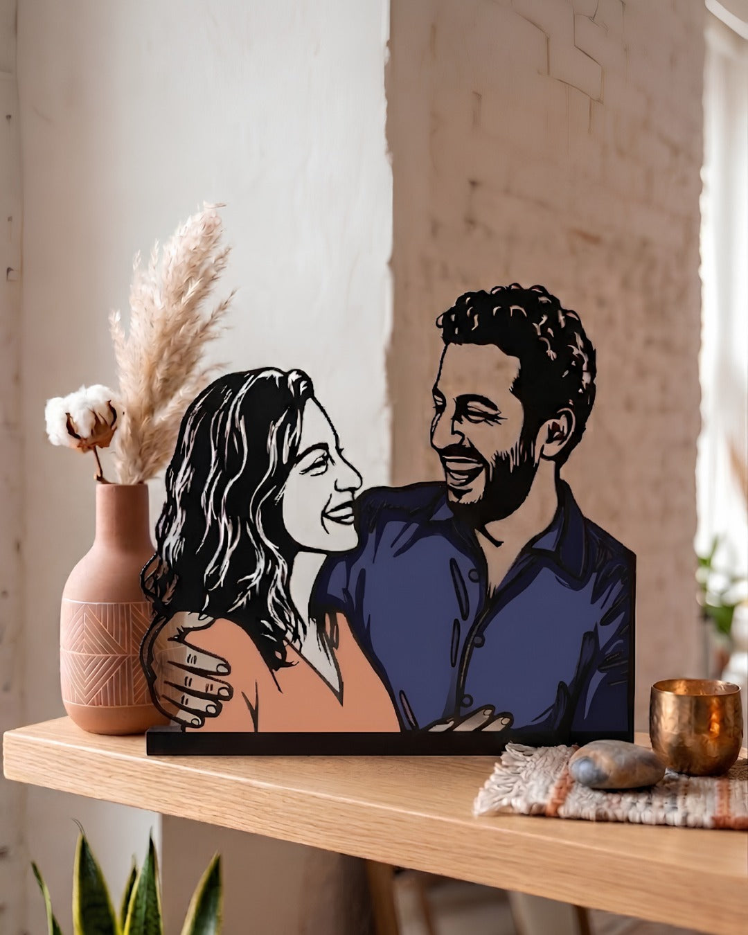 Personalized UV Colored Steel Portrait