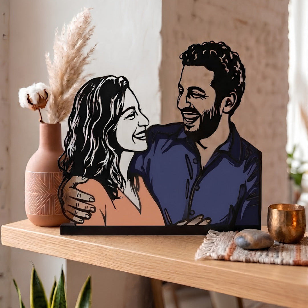 Personalized UV Colored Steel Portrait product photo 2