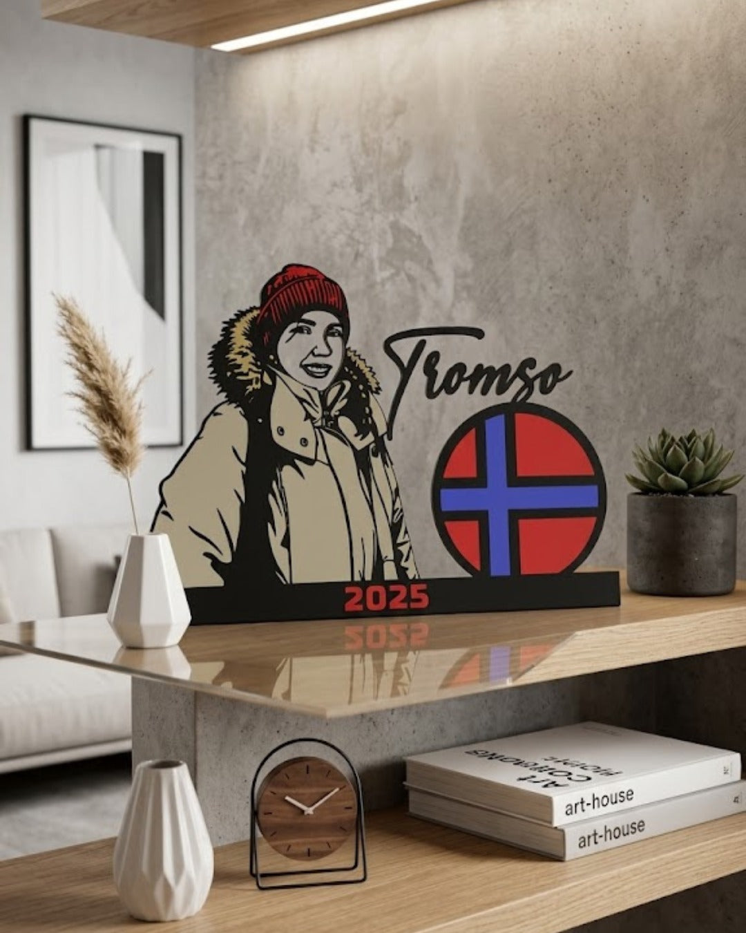Personalized UV Colored Steel Portrait