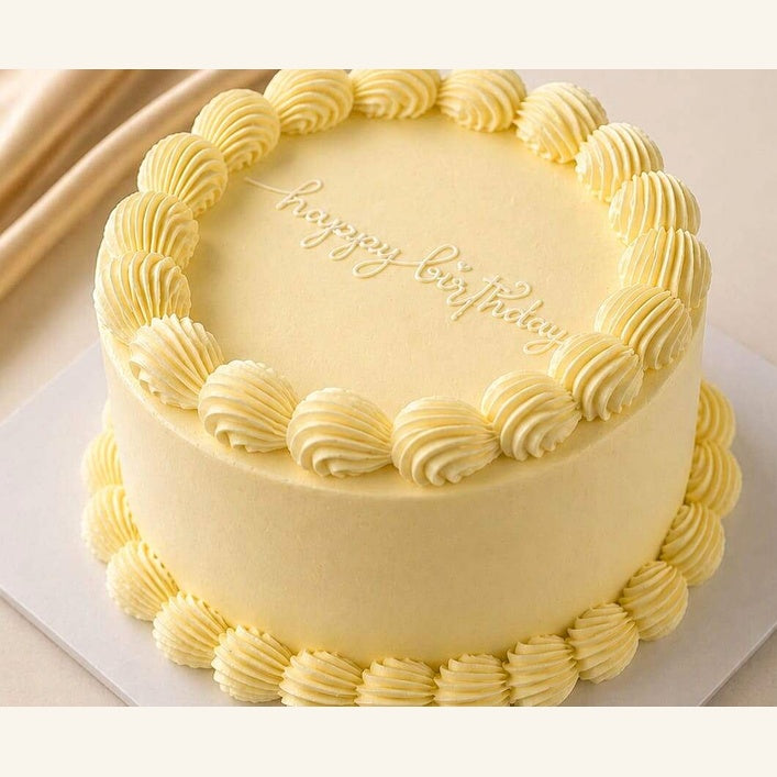 Golden Birthday Celebration Cake for 8 persons with same-day delivery in Lebanon