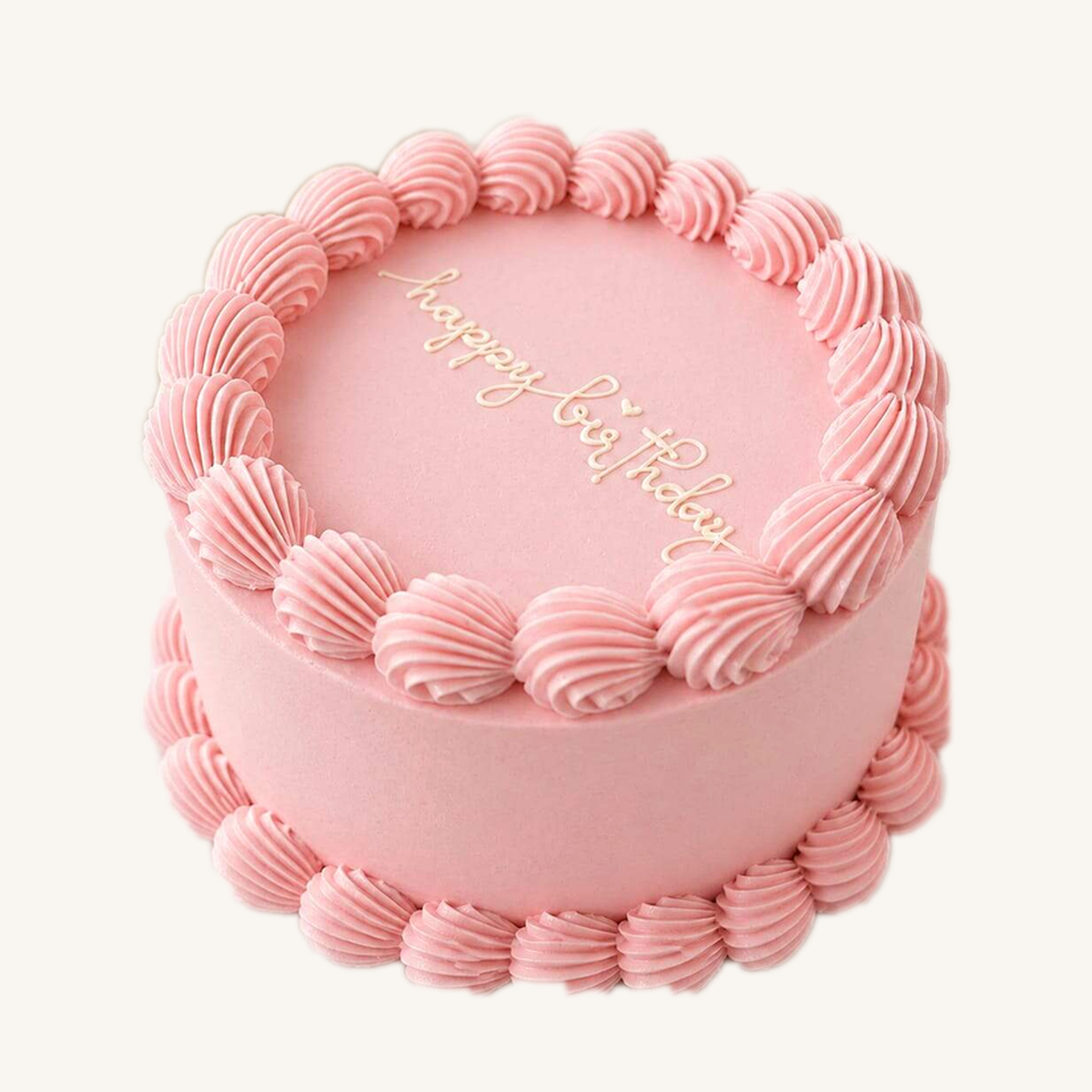 Pink Birthday Celebration Cake for 8 persons with same-day delivery in Lebanon