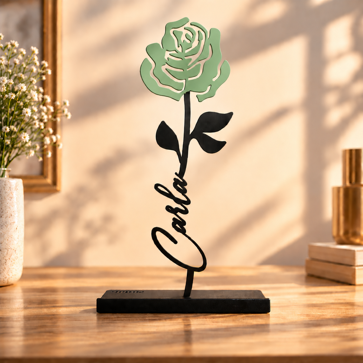 Portret Personalized Rose – Green