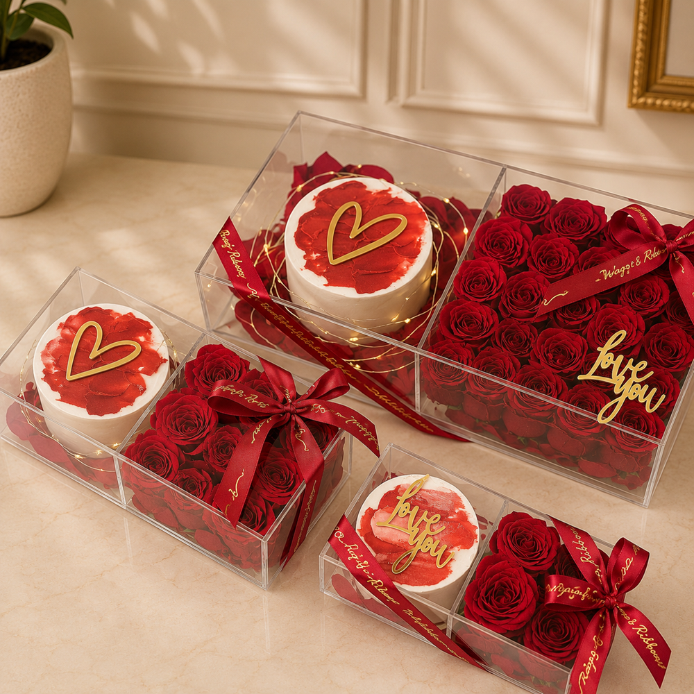 New breakfast boxes and roses and cake gifts for delivery in Lebanon