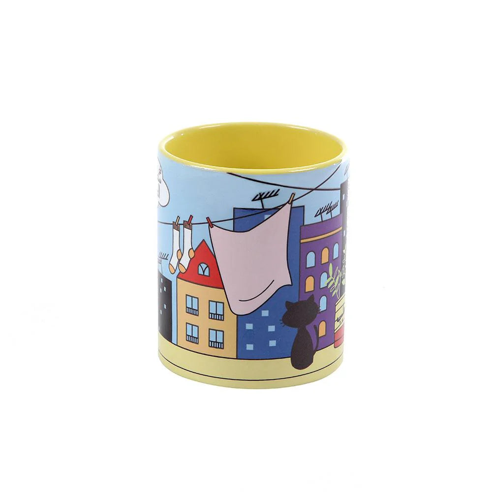 Yellow Sateh El Jiran Porcelain Mug