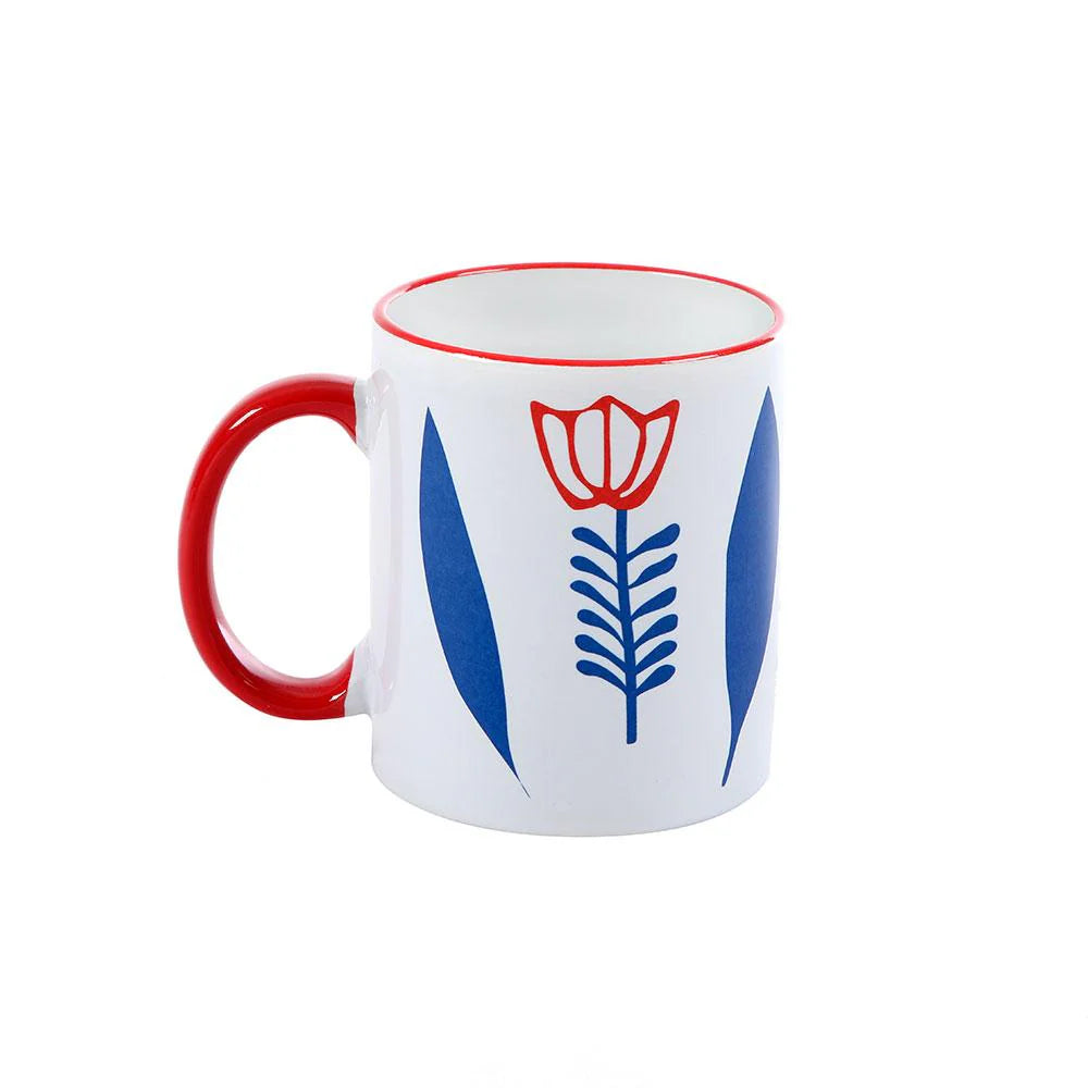 Blue Lebanese Chaffe Porcelain Mug