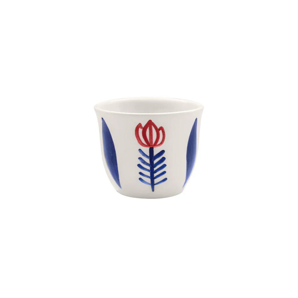 Tulip Blue Ceramic Coffee Cup