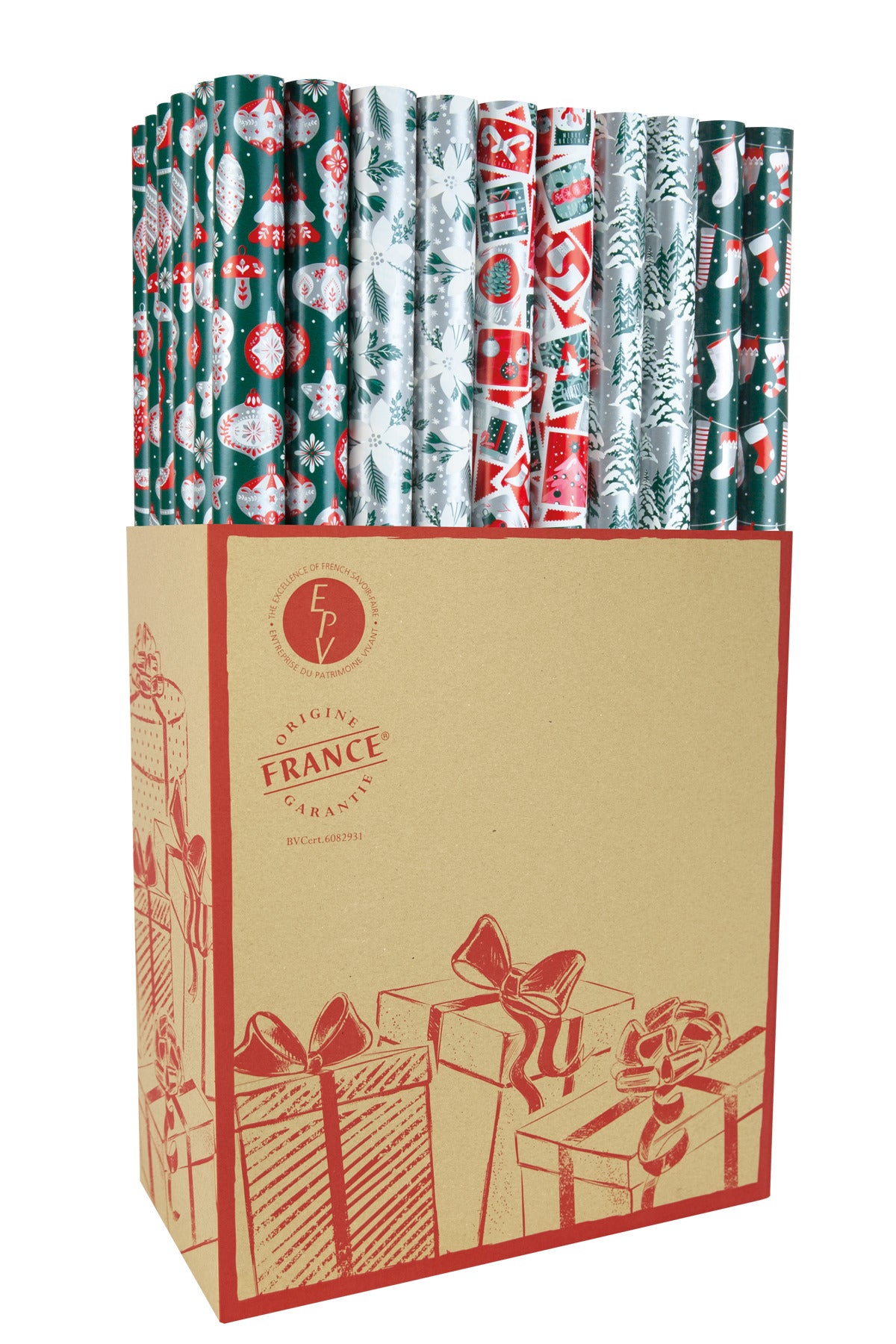 Luxe Christmas wrapping paper roll