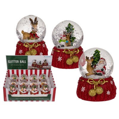 Snow globe with Christmas figurine inside