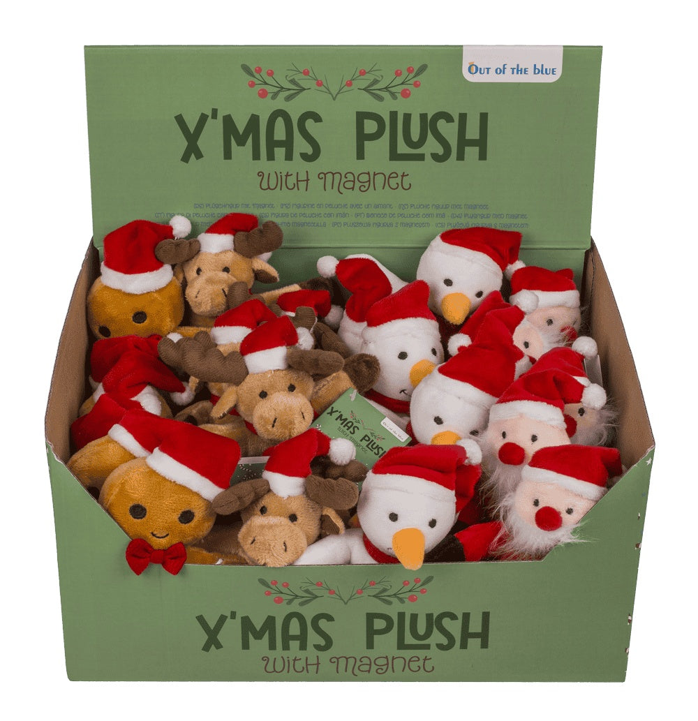 Plush Christmas character with magnet