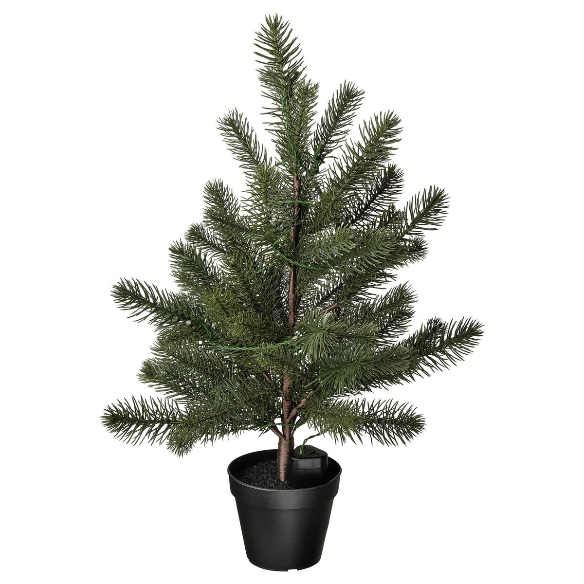 40 cm icy frosted Christmas tree in a pot