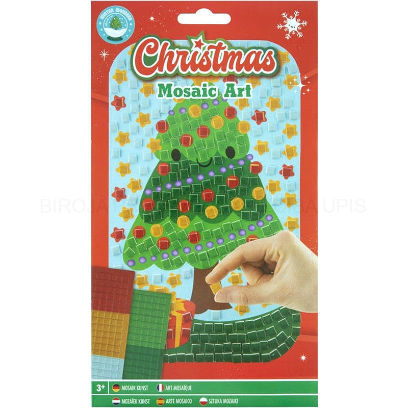 Christmas tree mosaic art kit for kids
