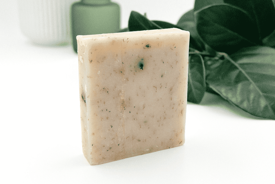Chamomile and argan herbal soap bar with natural ingredients for sensitive and baby skin