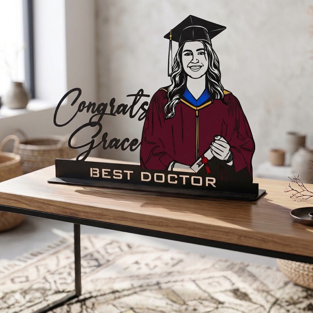  Celebration-focused, highlights the personalized congrats message 