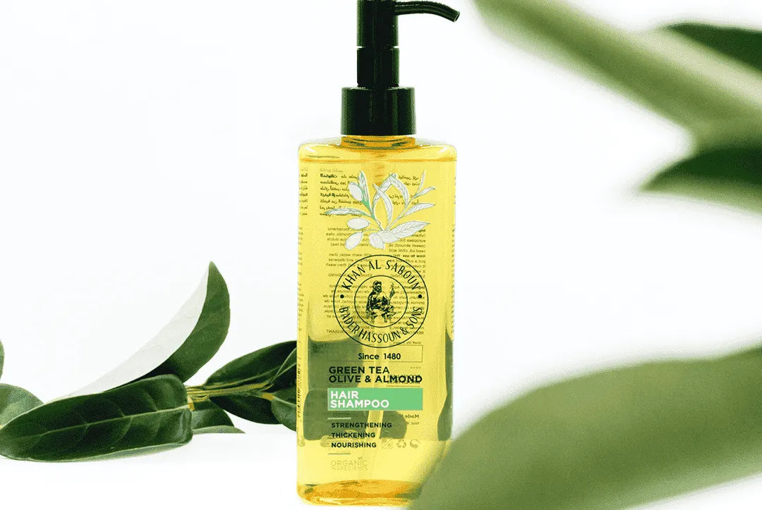 Khan Al Saboun green tea nourishing shampoo 250ml natural hair care Lebanon
