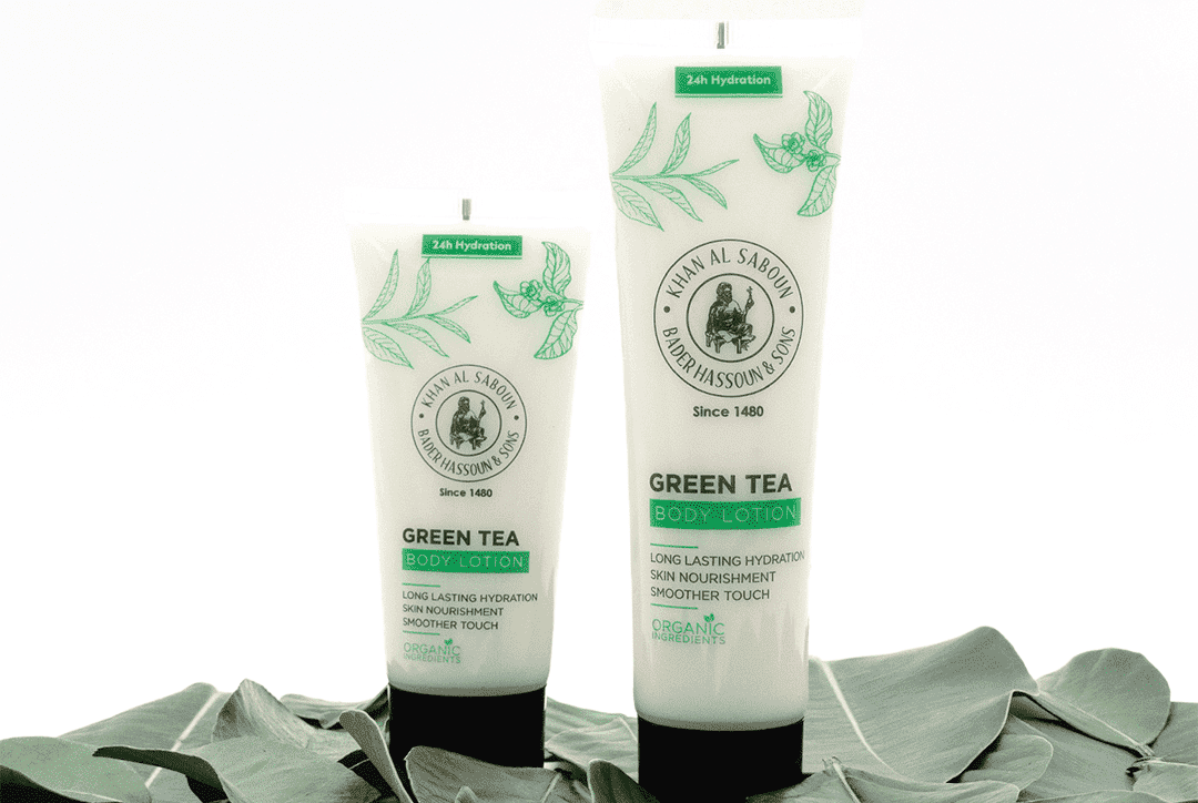 Khan Al Saboun green tea body lotion 100ml moisturizing antioxidant skincare product