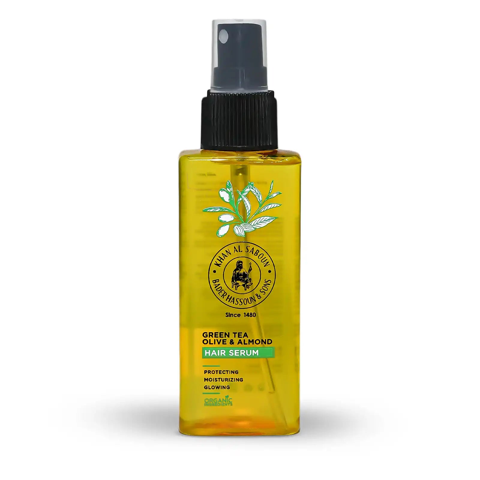 Khan Al Saboun green tea hair serum 100ml natural hair care Lebanon