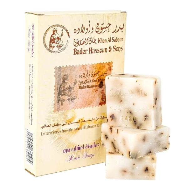 Rose soap packet natural herbal moisturizing soap by Khan Al Saboun