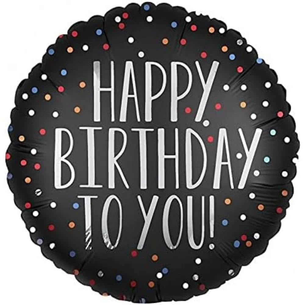 Happy Birthday To You black helium balloon for birthday delivery in Lebanon by Idole Lebanon