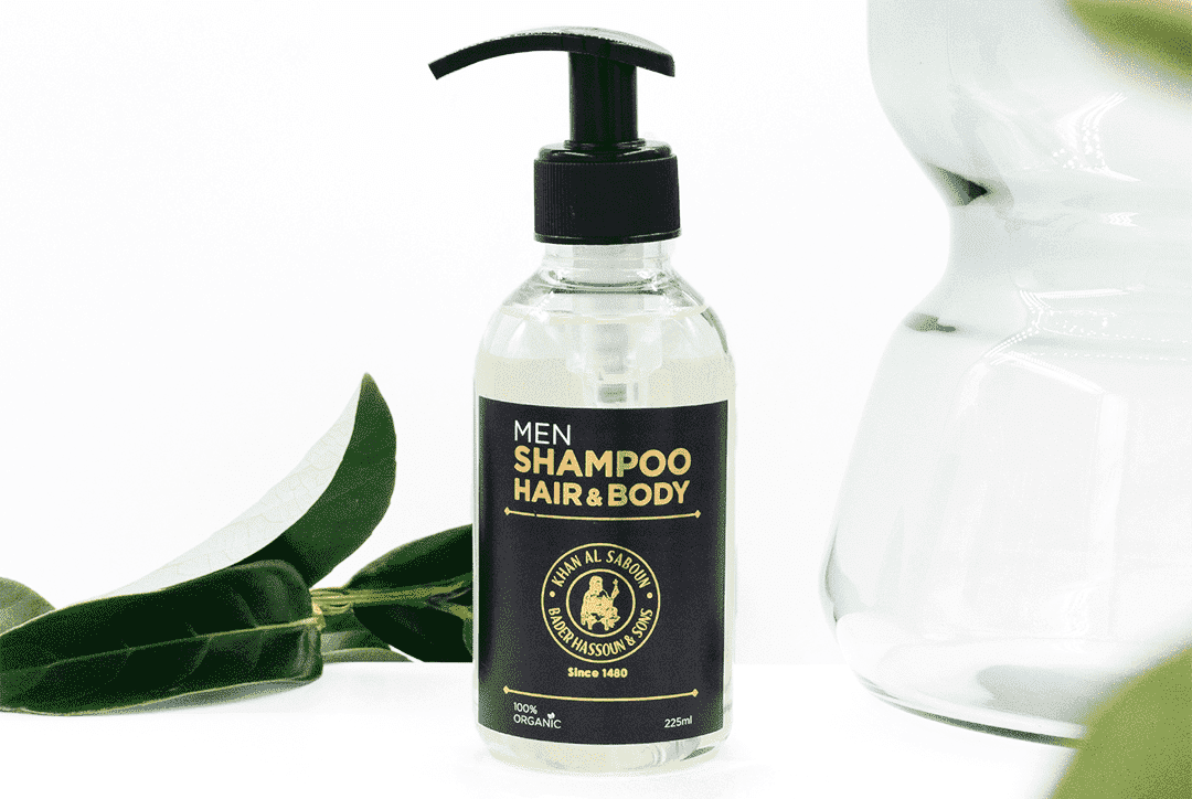 Men 2-in-1 shampoo and shower gel bottle 225ml for hair and body care