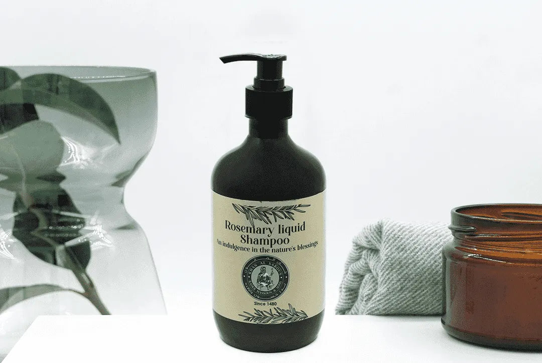 Khan Al Saboun rosemary liquid shampoo 500ml natural hair care Lebanon