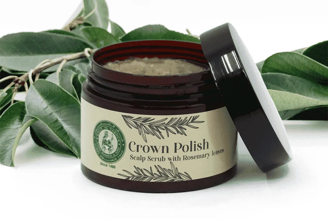 Khan Al Saboun rosemary scalp scrub 150g deep cleansing hair care Lebanon