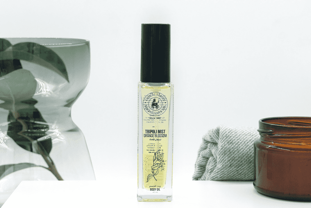 Khan Al Saboun Tripoli Mist body oil 40ml orange blossom scented natural skincare product