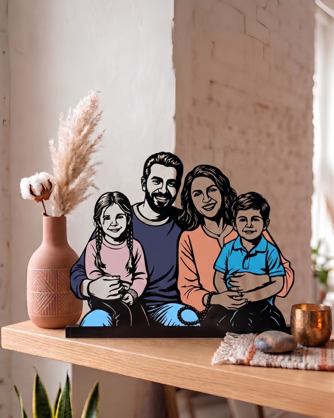 Personalized UV Colored Steel Portrait
