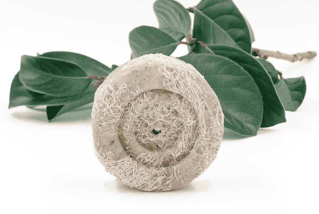 Khan Al Saboun wild mint loofah soap 70g exfoliating natural soap with built in loofah