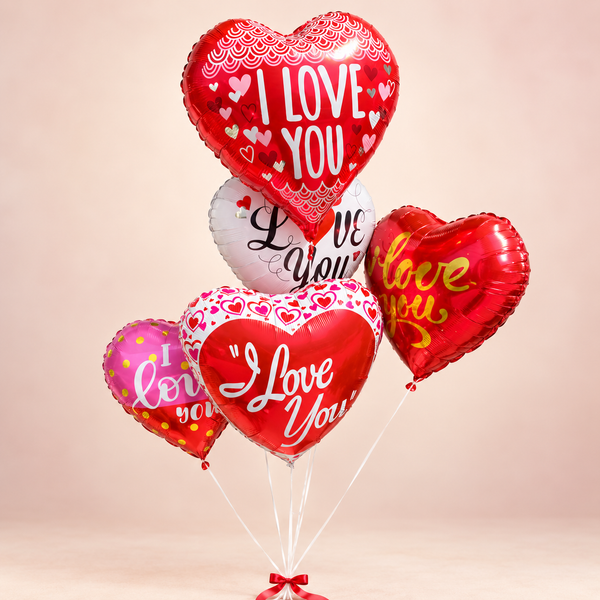 Flying Hearts helium love balloons delivery in Lebanon