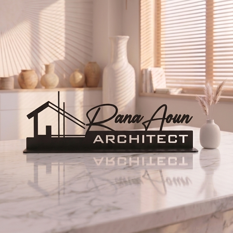 Architect – Personalized Metal Desk Name Plate