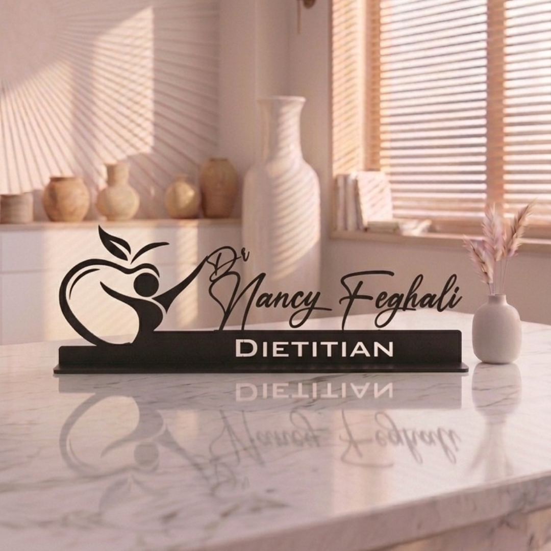 Dietitian – Personalized Metal Desk Name Plate
