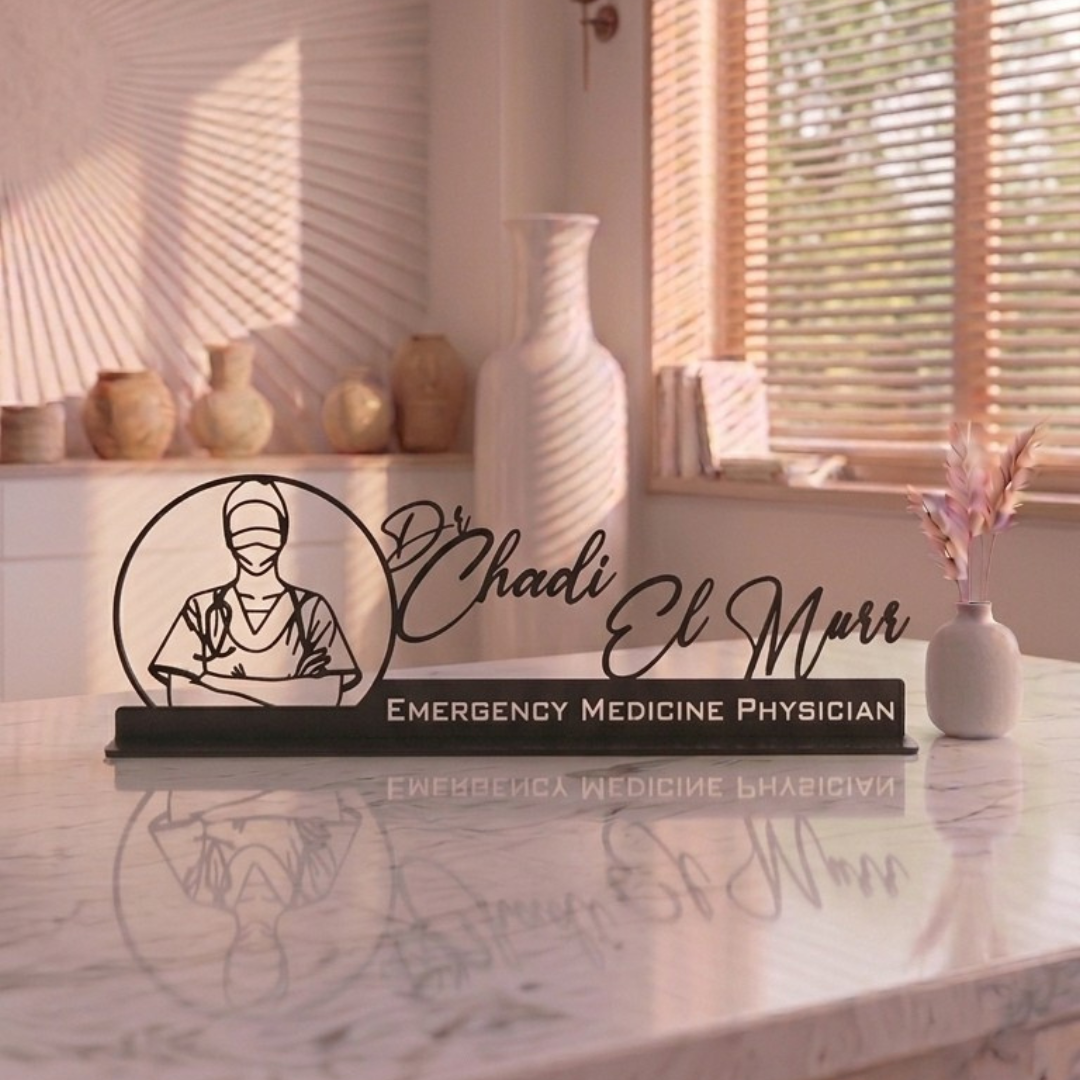General Doctor – Personalized Metal Desk Name Plate