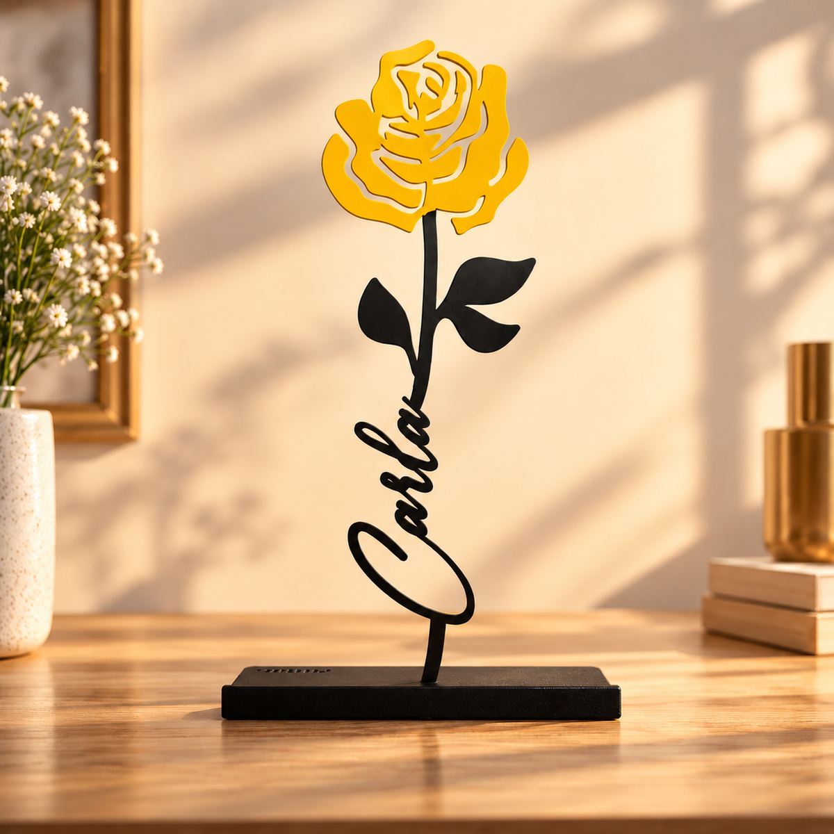 Portret Personalized Rose – Yellow