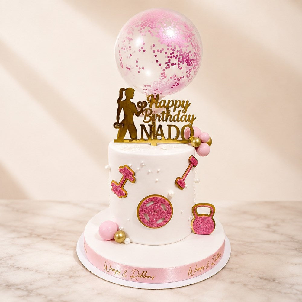 Fitness Fan – Gym-Themed Birthday Cake