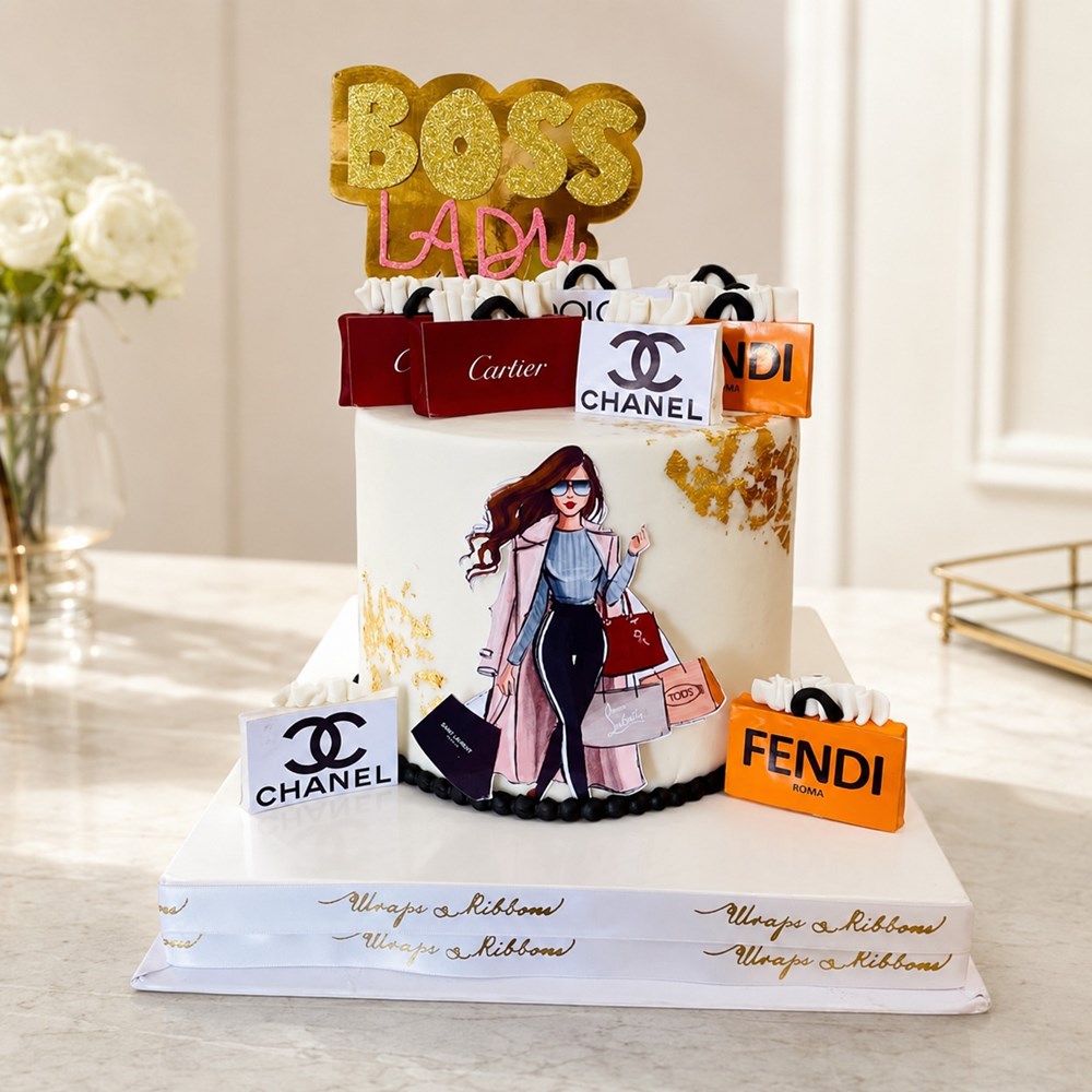 Shopaholic Chic – Shopping-Themed Birthday Cake